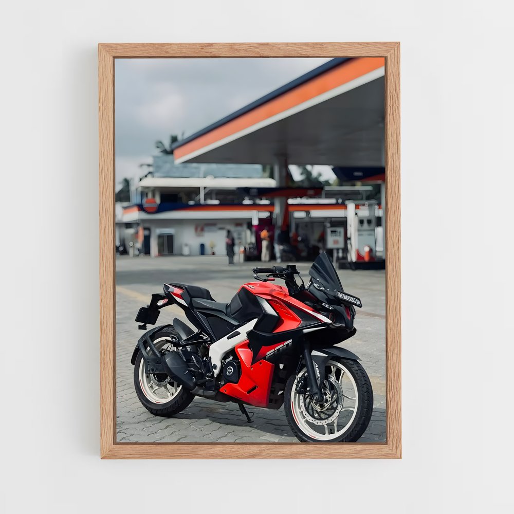 Poster Route 66 Red – affiche Aprilia (vue 4)